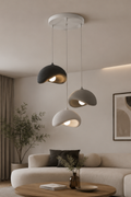 Modern Bohem Beton Görünümlü 3’lü Sarkıt Avize Salon Oturma Odası İçin Ampul Uyumlu Dekoratif Model Çok Renkli Kişiselleştirme Seçeneği
