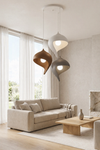 Su Damlası Sarkıt Avize 3’lü Modern İskandinav stili Avize, Salon Oturma Odası İçin Ampul Uyumlu Dekoratif Model, Çok Renkli Kişiselleştirme Seçeneği