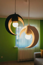 Hilal tasarımlı Minimalist Modern avize 2’li Balkon-Çocuk odası İçin Ampul Uyumlu Dekoratif Model Beyaz-Gri-Kahverengi-Kırmızı (Kopya)