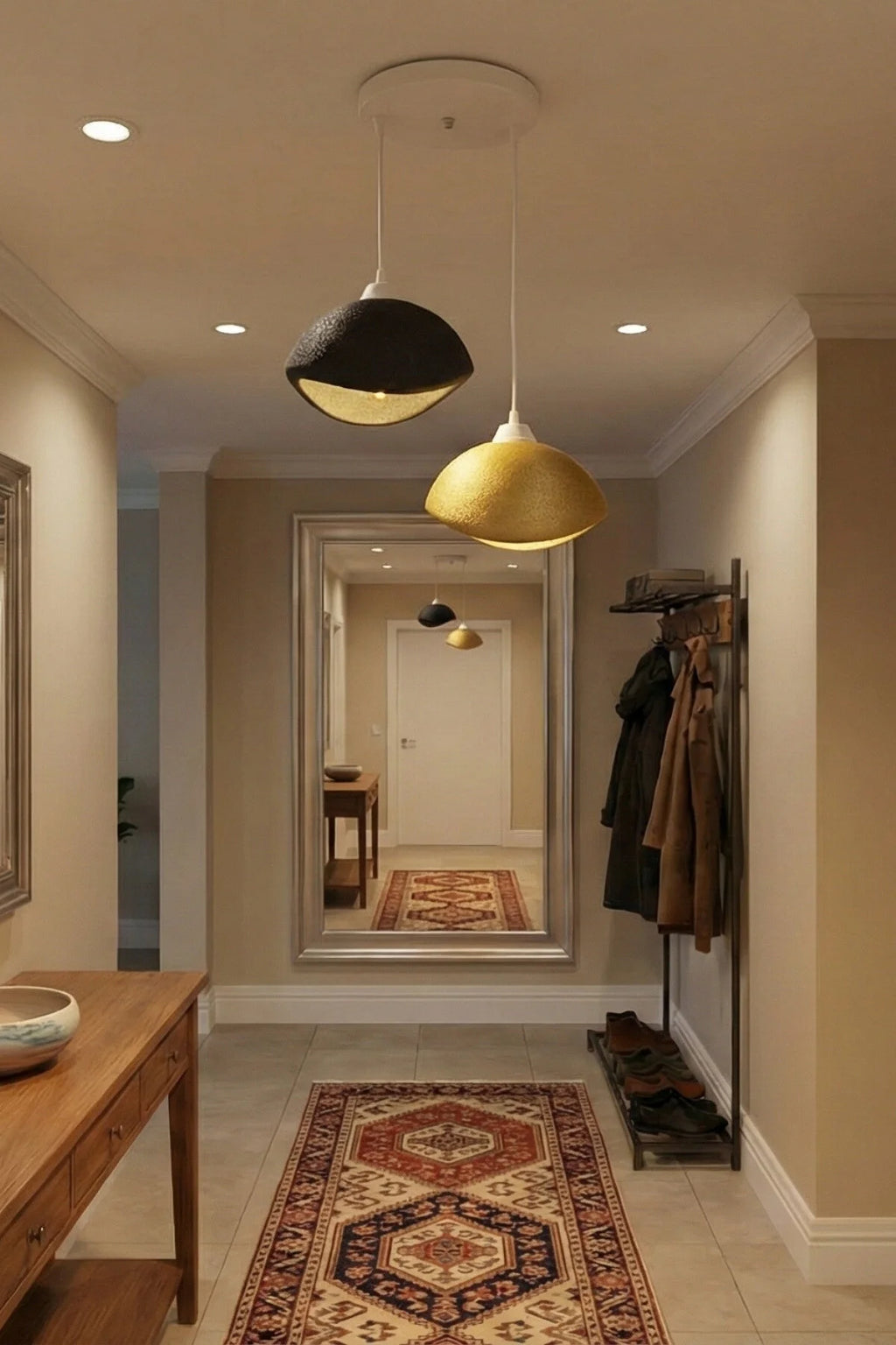 Modern Bohem Beton Görünümlü 1-2 veya 3’lü Sarkıt Avize Salon Oturma Odası İçin Ampul Uyumlu Dekoratif Model Çok Renkli Kişiselleştirme Seçeneği