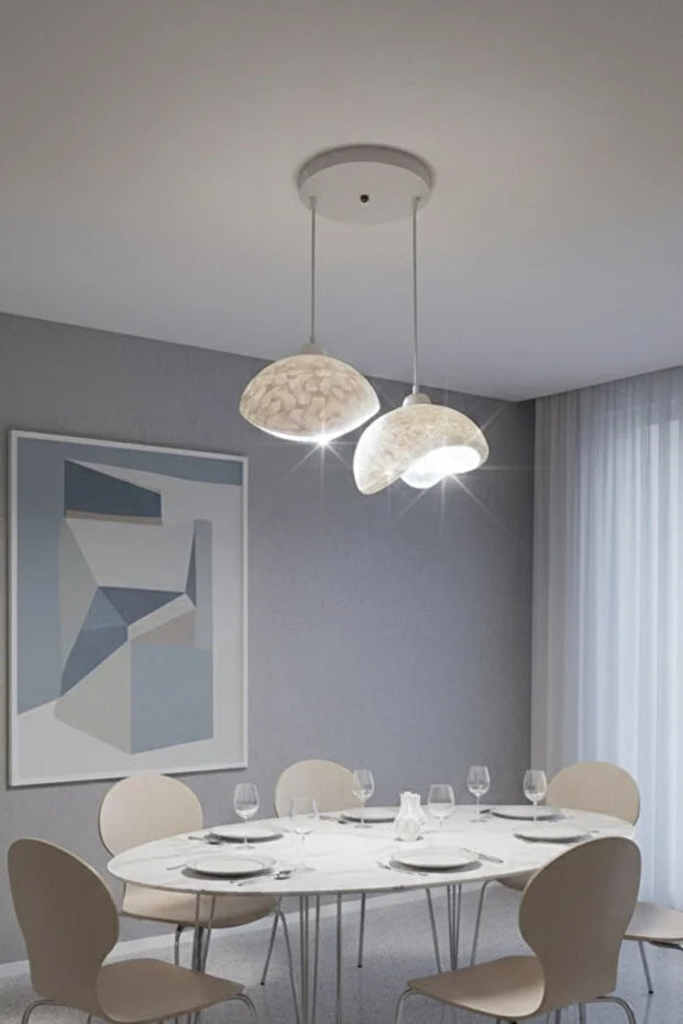 Modern Bohem Beton Görünümlü 2’li Sarkıt Avize Salon Oturma Odası İçin Ampul Uyumlu Dekoratif Model Çok Renkli Kişiselleştirme Seçeneği (Kopya)