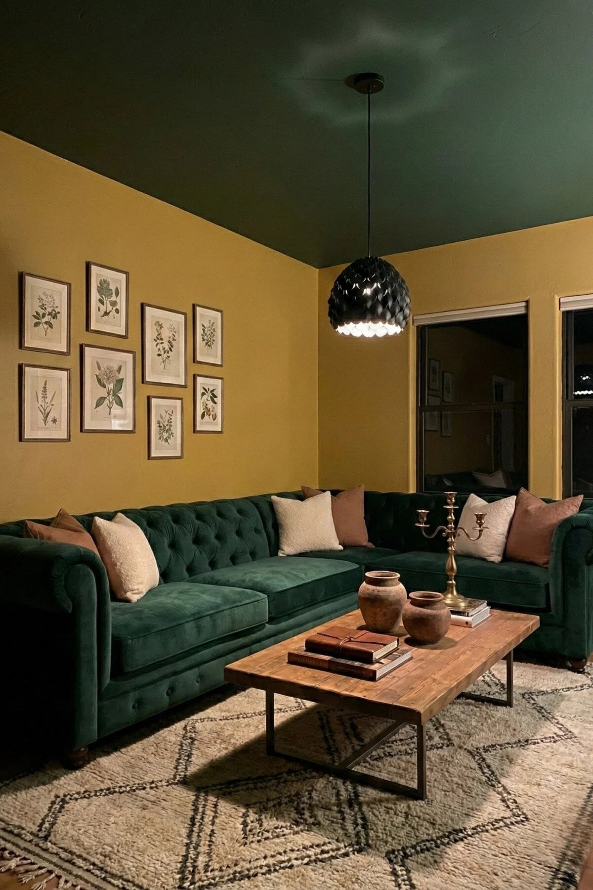 Modern Tekli Avize Premium Tasarım Tavan Aydınlatma 25x25 cm, Siyah-Beyaz-Kırmızı/Bronz