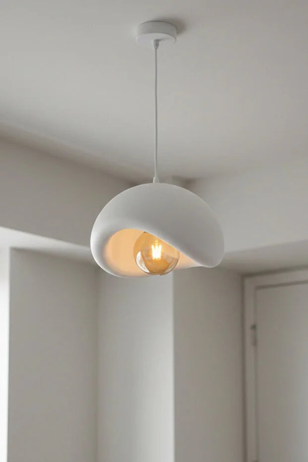Modern Bohem Beton Görünümlü Tekli Sarkıt Avize Salon Oturma Odası İçin Ampul Uyumlu Dekoratif Model Çok Renkli Kişiselleştirme Seçeneği