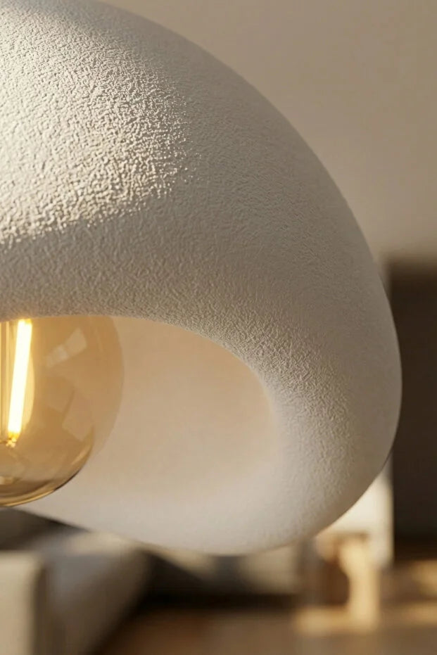 Modern Bohem Beton Görünümlü Tekli Sarkıt Avize Salon Oturma Odası İçin Ampul Uyumlu Dekoratif Model Çok Renkli Kişiselleştirme Seçeneği