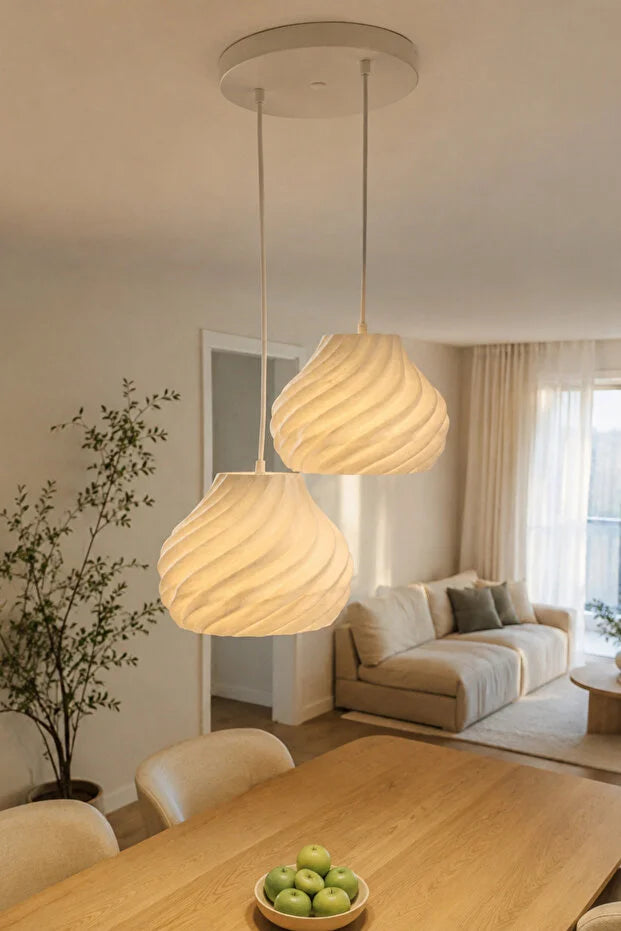 Nordic Modern avize ikili Mutfak-Oturma odası Salon İçin Ampul Uyumlu Dekoratif Model