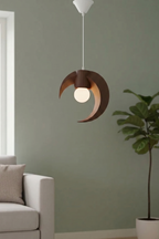 Hilal tasarımlı Minimalist Modern avize Tekli Balkon-Çocuk odası İçin Ampul Uyumlu Dekoratif Model Beyaz-Gri-Kahverengi-Kırmızı (Kopya) (Kopya)