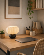 Balkabağı Modern Minimalist Masa Lambası Dekoratif Abajur Gece Lambası Yatak Odası & Salon Uyumlu