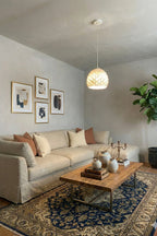 Modern Tekli Avize Premium Tasarım Tavan Aydınlatma 25x25 cm, Siyah-Beyaz-Kırmızı/Bronz