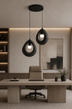 2'li Minimal Simit Avize Modern Sarkıt Aydınlatma FLA Malzeme Ayarlanabilir Kablo Dekoratif Lamba Dekoratif Model Çok Renkli Kişiselleştirme Seçeneği