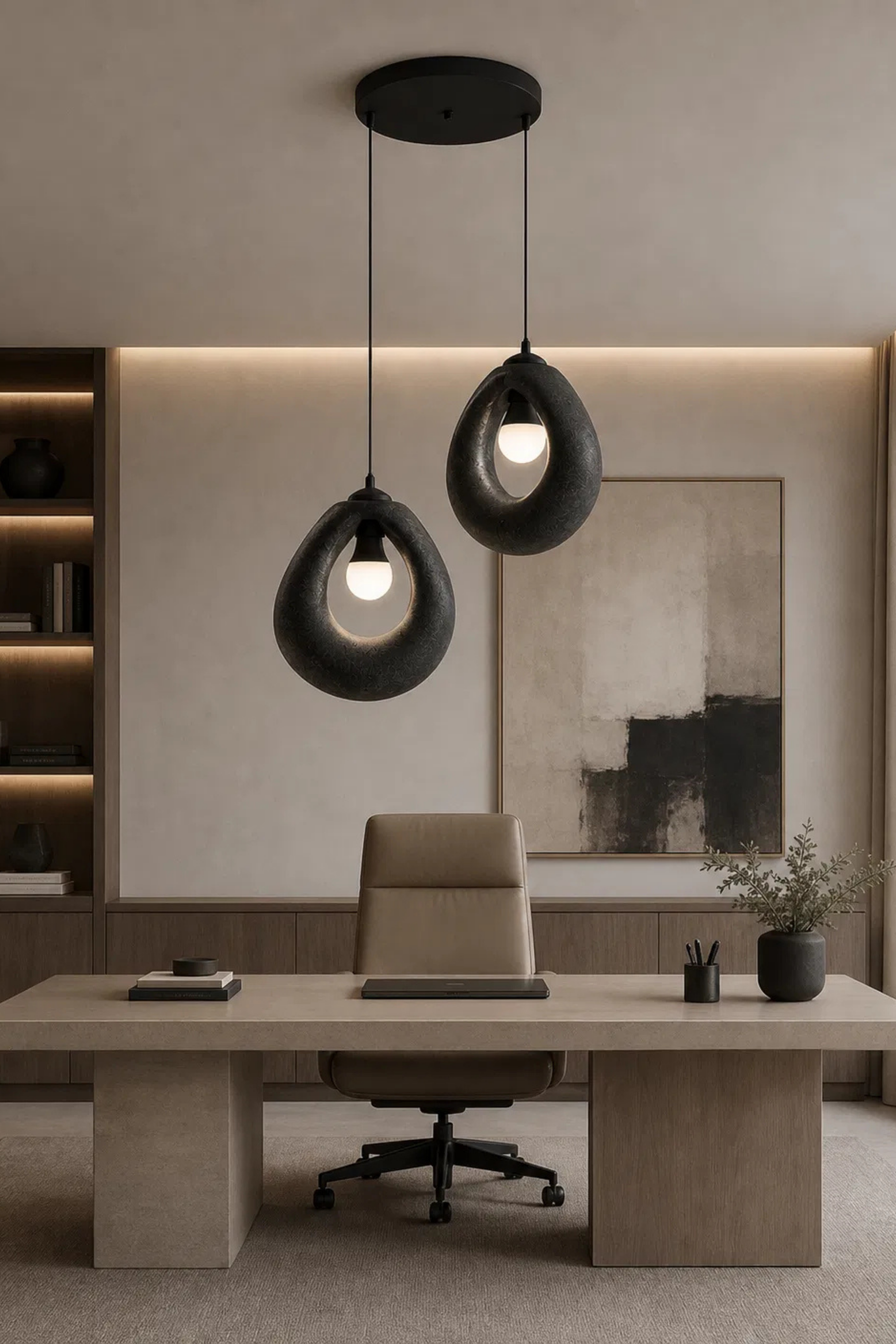 2'li Minimal Simit Avize Modern Sarkıt Aydınlatma FLA Malzeme Ayarlanabilir Kablo Dekoratif Lamba Dekoratif Model Çok Renkli Kişiselleştirme Seçeneği