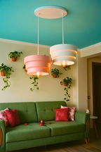 1-2 veya 3’lü Modern Avize Modern Sarkıt Aydinlatma Plastik Malzeme Ayarlanabilir Kablo Dekoratif Lamba Dekoratif Model Çok Renkli Kişiselleştirme Seçeneği