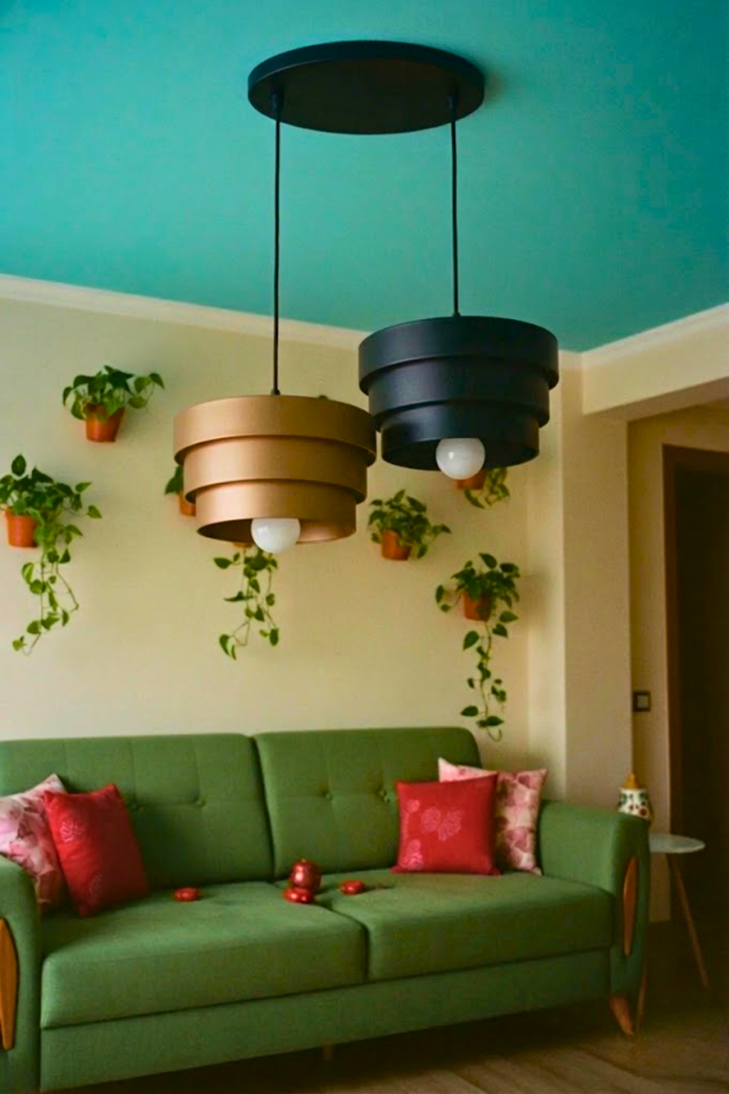 1-2 veya 3’lü Modern Avize Modern Sarkıt Aydinlatma Plastik Malzeme Ayarlanabilir Kablo Dekoratif Lamba Dekoratif Model Çok Renkli Kişiselleştirme Seçeneği