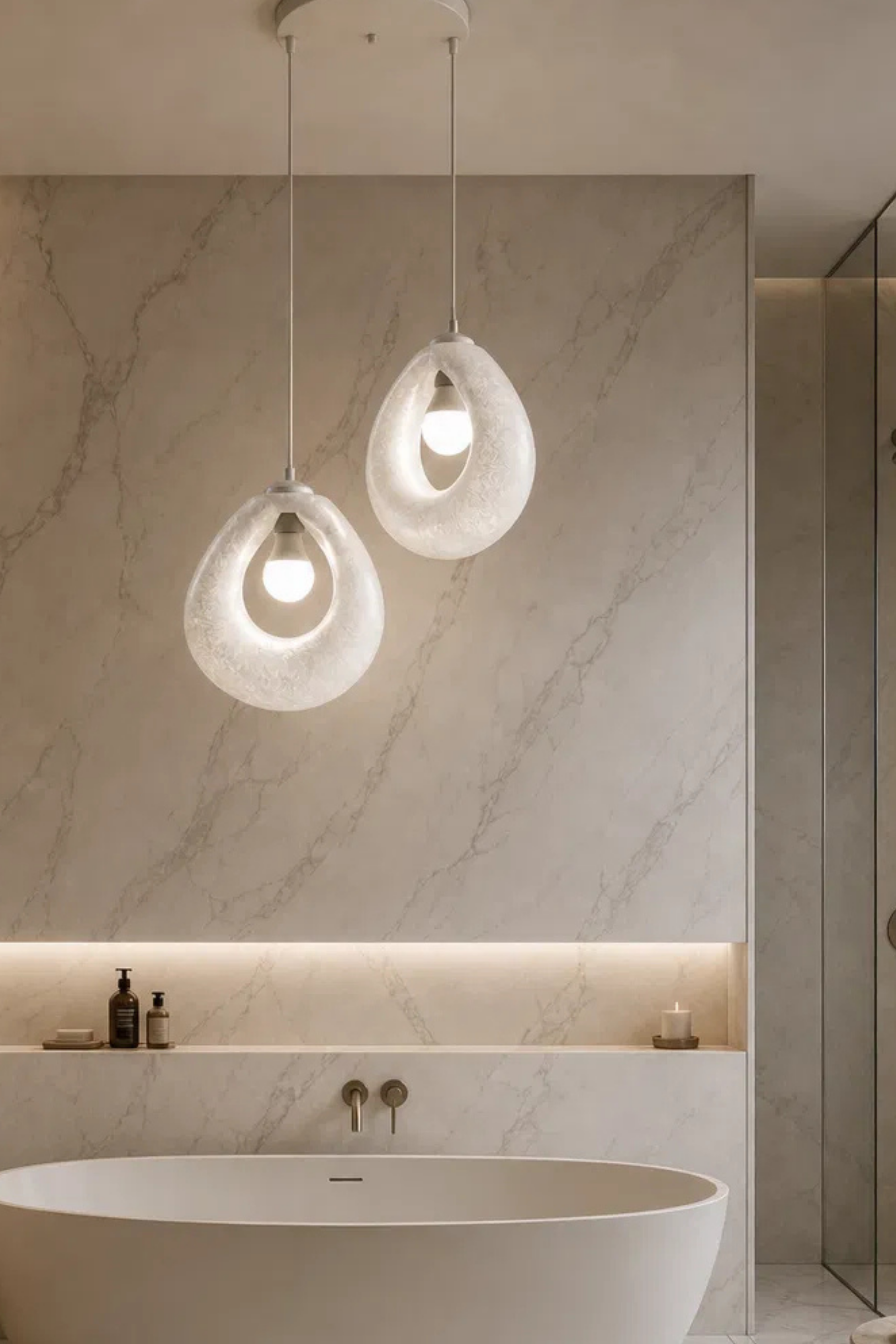 2'li Minimal Simit Avize Modern Sarkıt Aydınlatma FLA Malzeme Ayarlanabilir Kablo Dekoratif Lamba Dekoratif Model Çok Renkli Kişiselleştirme Seçeneği