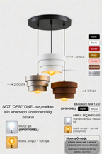 1-2 veya 3’lü Modern Avize Modern Sarkıt Aydinlatma Plastik Malzeme Ayarlanabilir Kablo Dekoratif Lamba Dekoratif Model Çok Renkli Kişiselleştirme Seçeneği
