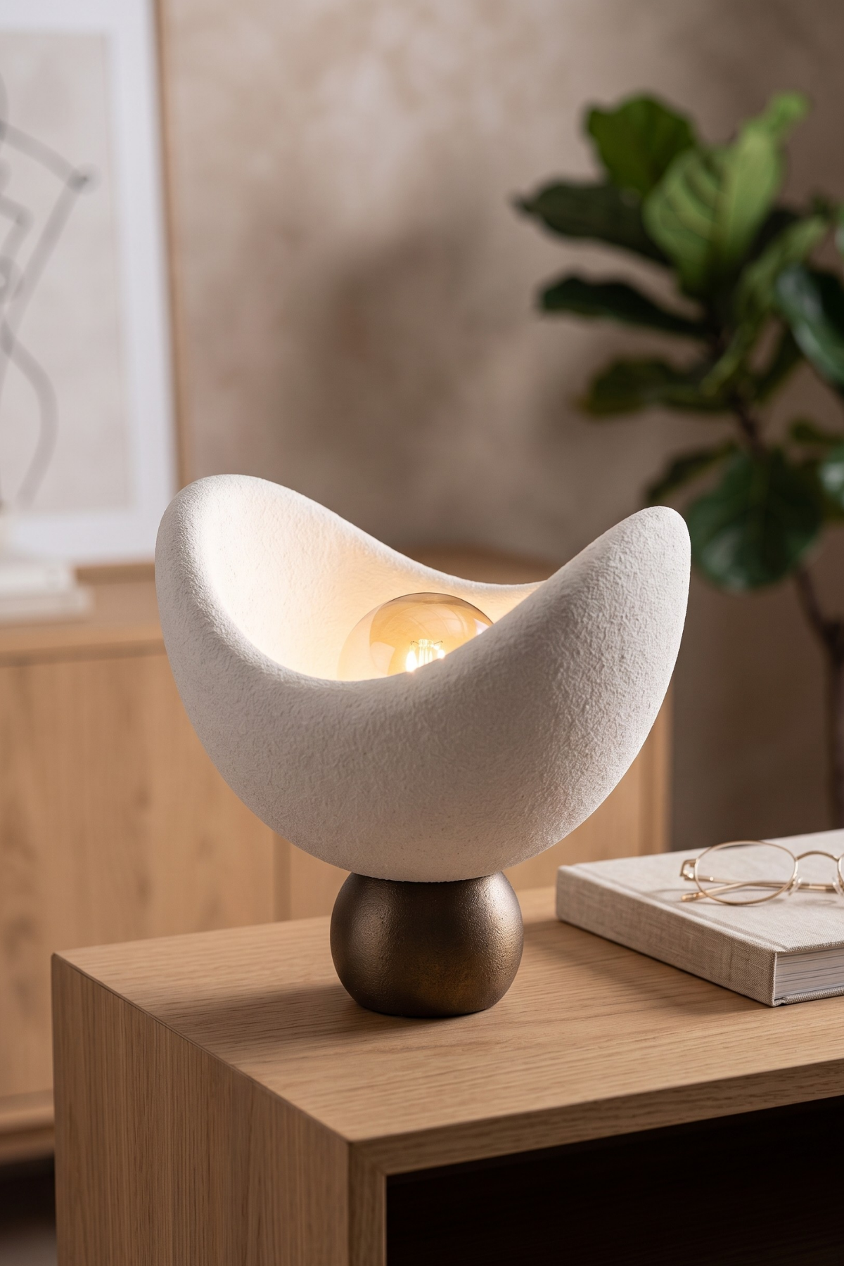 Modern Minimalist Masa Lambası Dekoratif Abajur Gece Lambası Yatak Odası & Salon Uyumlu