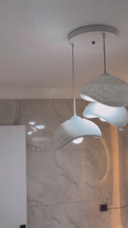 Modern Bohem Beton Görünümlü 3’lü Sarkıt Avize Salon Oturma Odası İçin Ampul Uyumlu Dekoratif Model Çok Renkli Kişiselleştirme Seçeneği