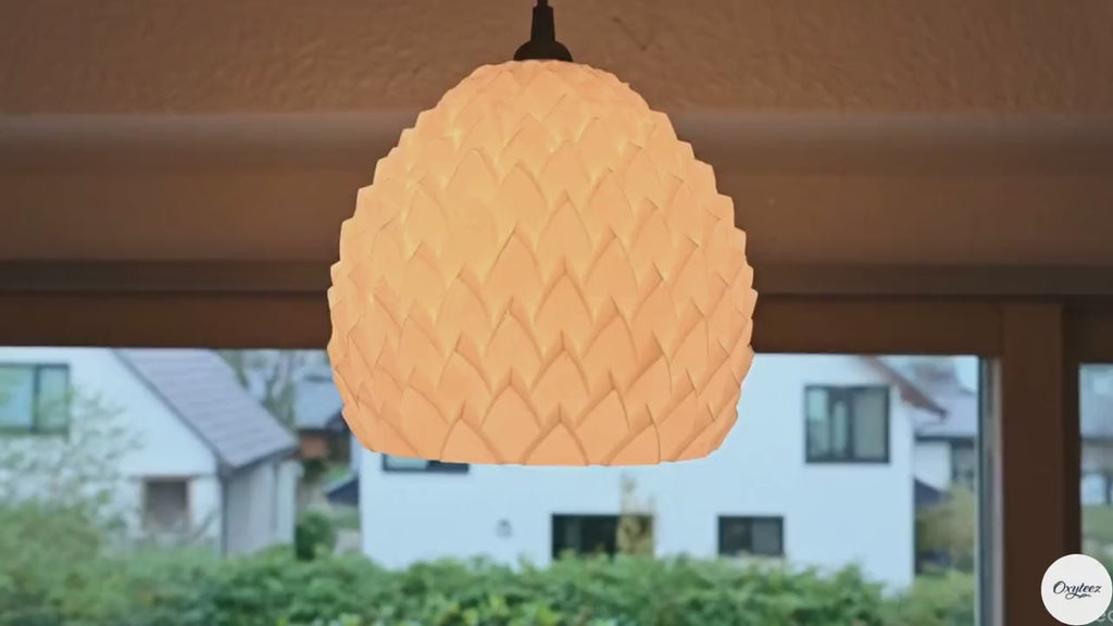 Modern Tekli Avize Premium Tasarım Tavan Aydınlatma 25x25 cm, Siyah-Beyaz-Kırmızı/Bronz